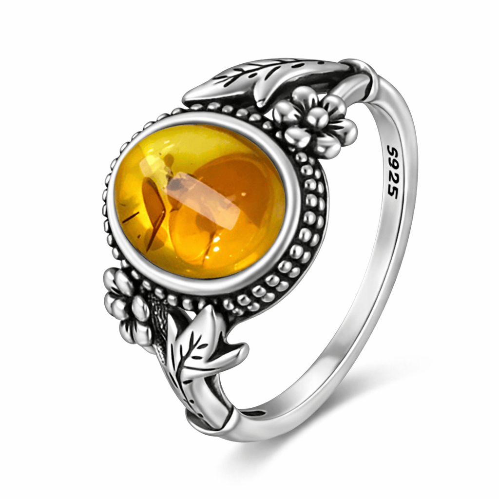 Vintage Amber Flower Collection Flamingo Stores