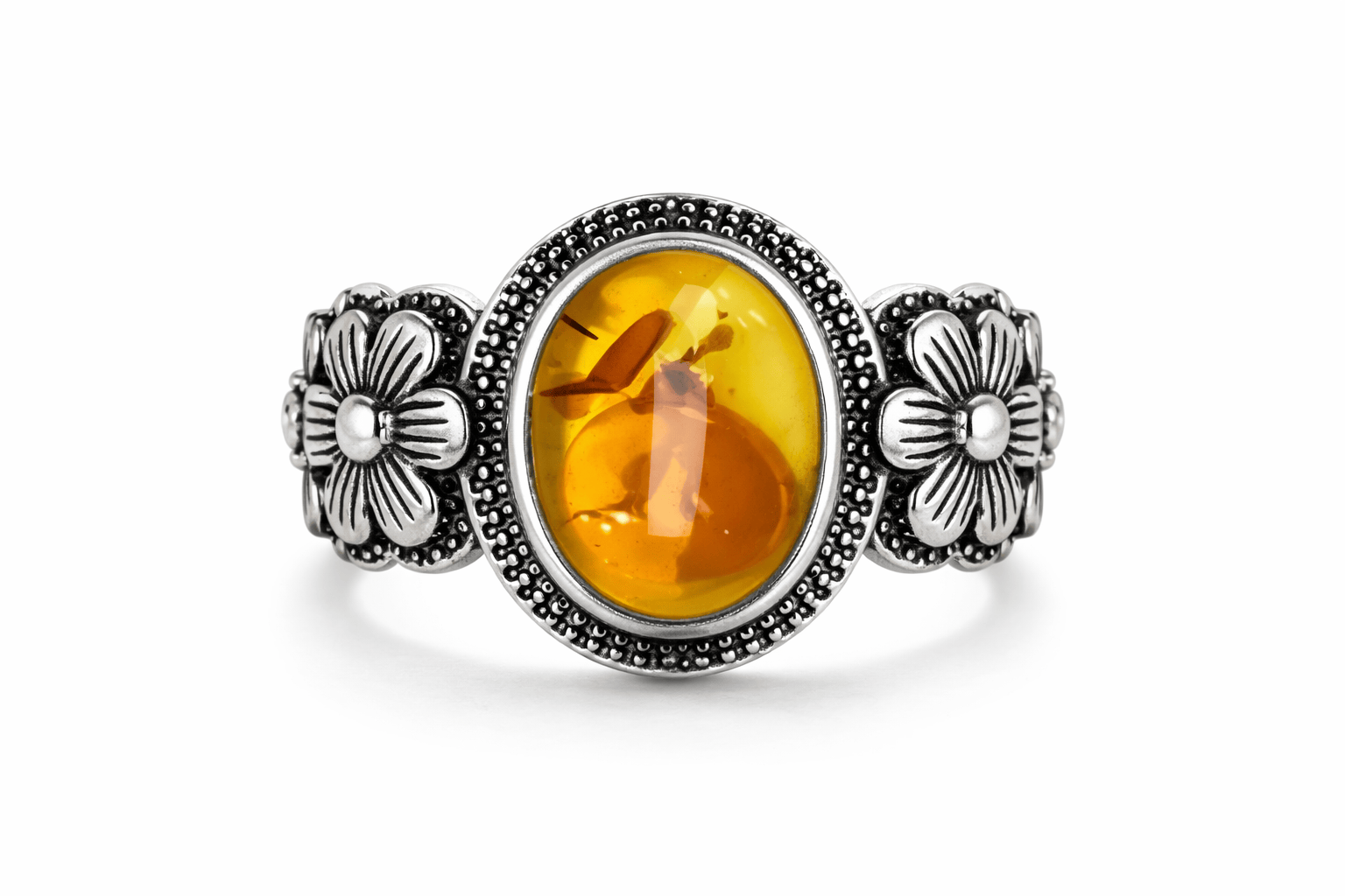 Vintage Amber Flower Collection Flamingo Stores