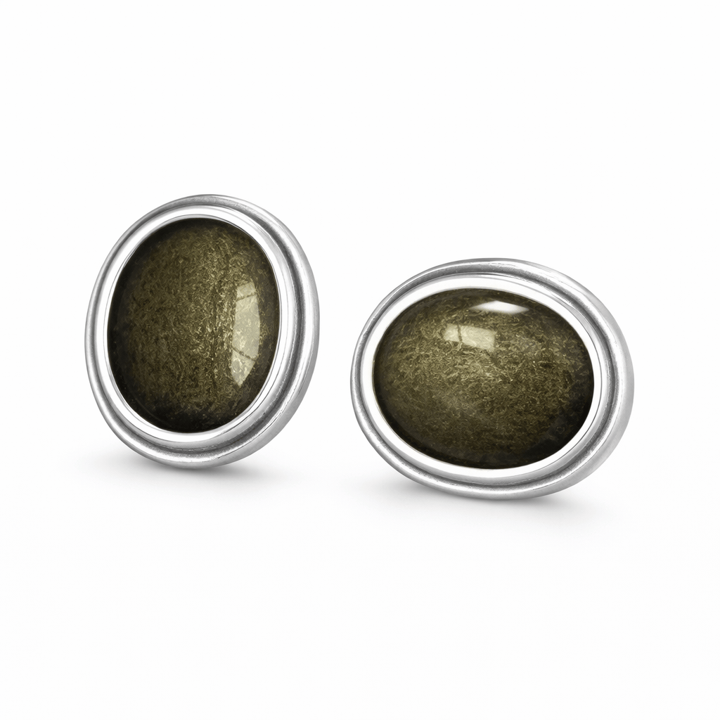 Oval Bezel Collection Earrings Flamingo Stores