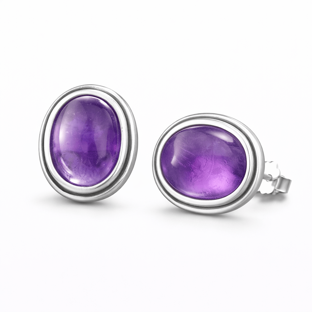 Oval Bezel Collection Earrings Flamingo Stores