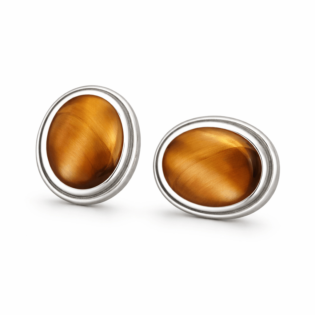 Oval Bezel Collection Earrings Flamingo Stores