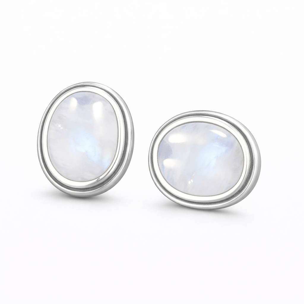 Oval Bezel Collection Earrings Flamingo Stores