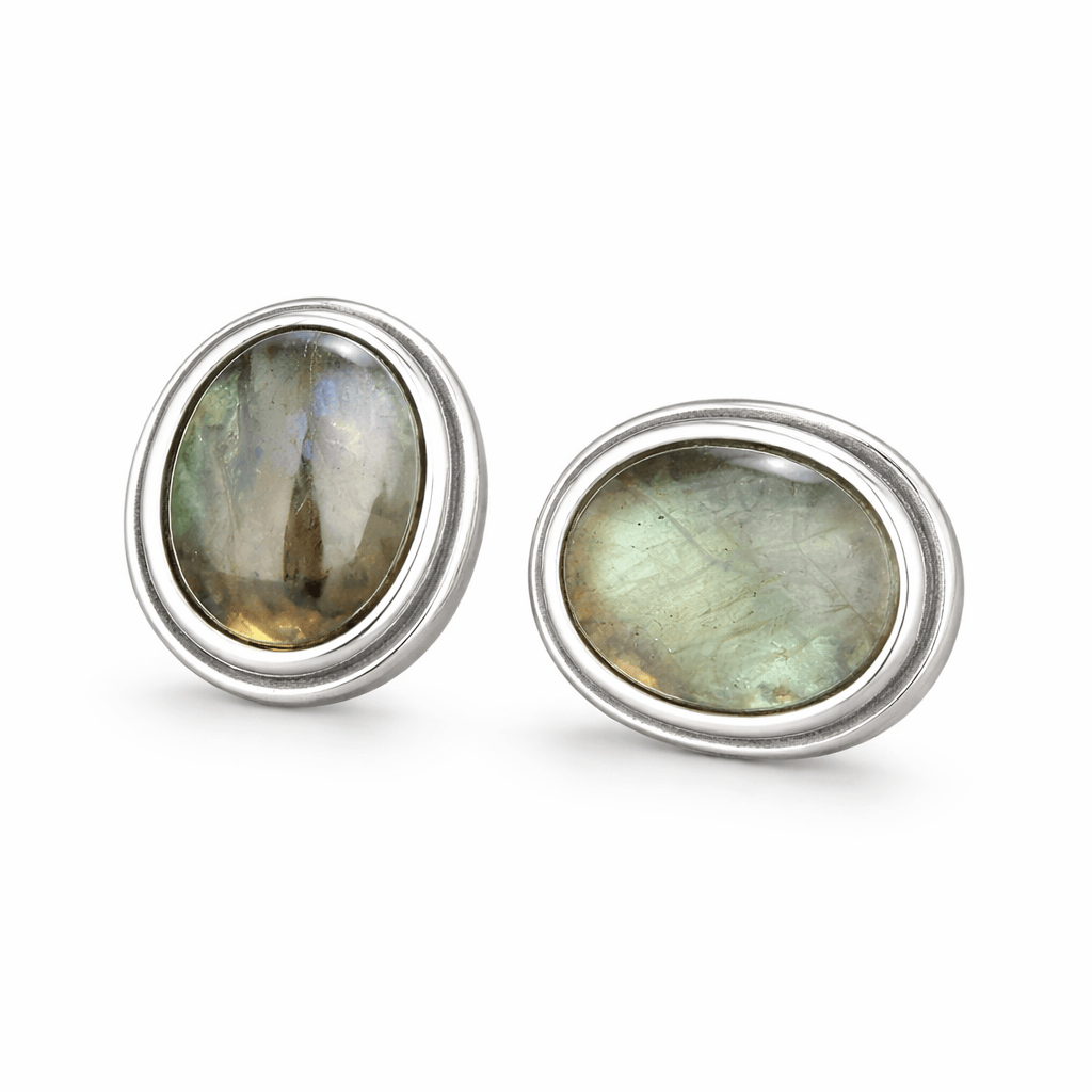 Oval Bezel Collection Earrings Flamingo Stores