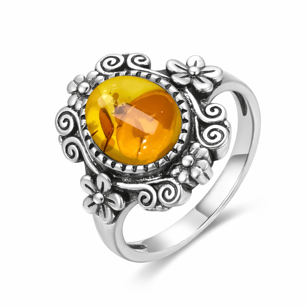 Vintage Amber Flower Collection Flamingo Stores