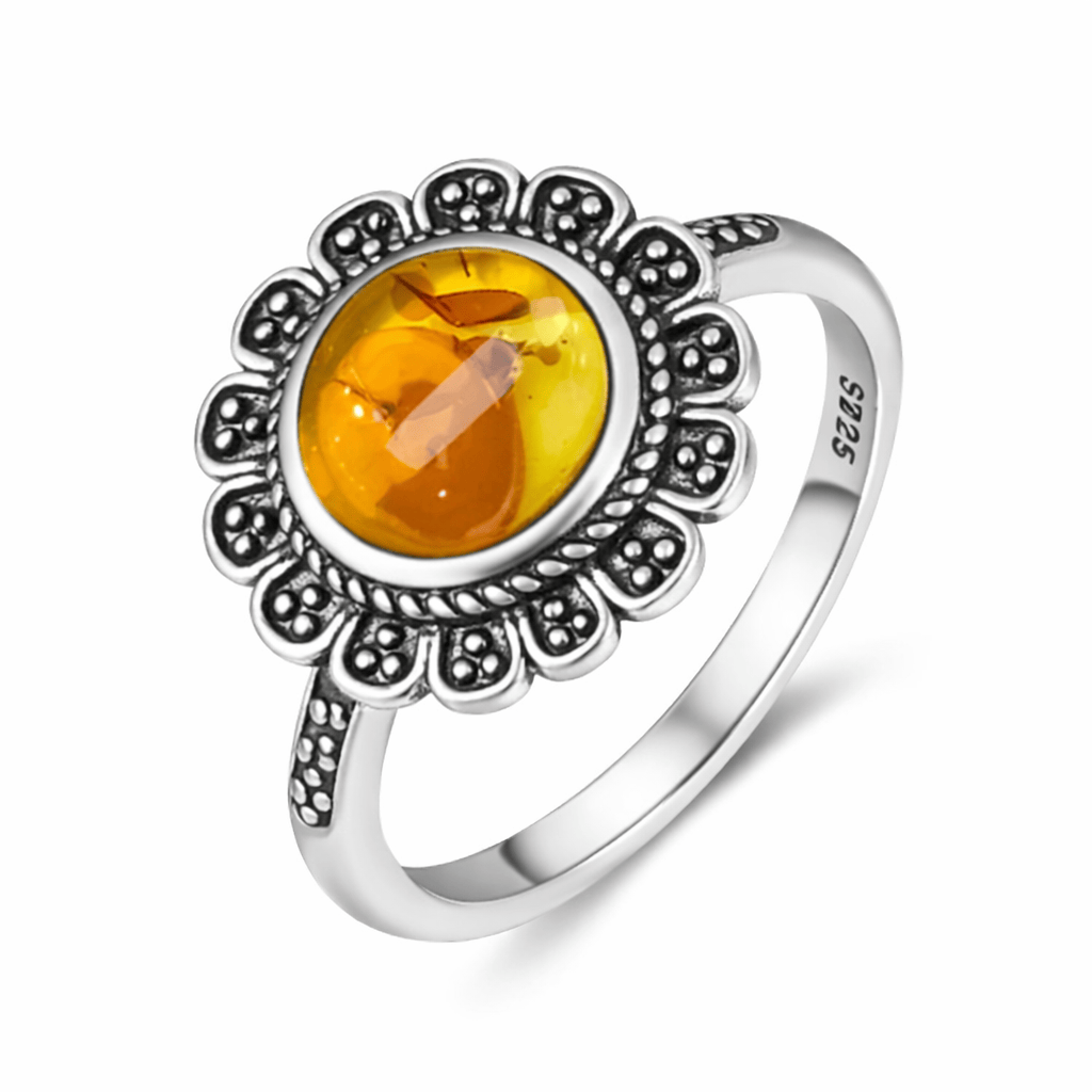 Vintage Amber Flower Collection Flamingo Stores