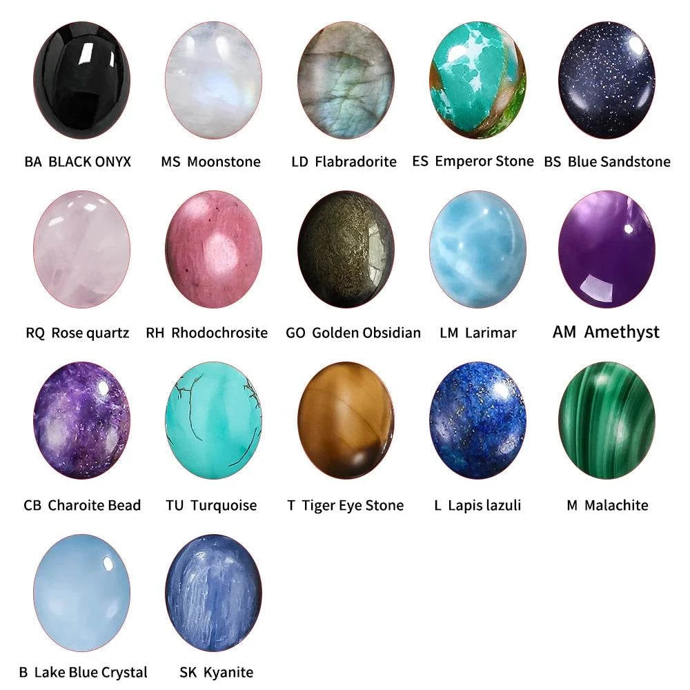 Natural 8x10MM Labradorite Stud Earring for Women 925 Sterling Silver Jewelry Simple Vintage Anniversary Party Birthday Gift - Flamingo Stores