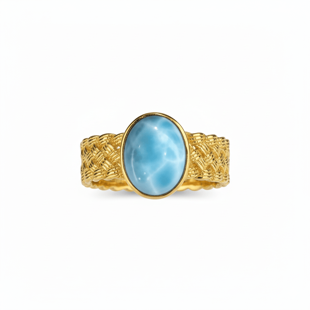 Vintage Larimar Ring Collection Flamingo Stores